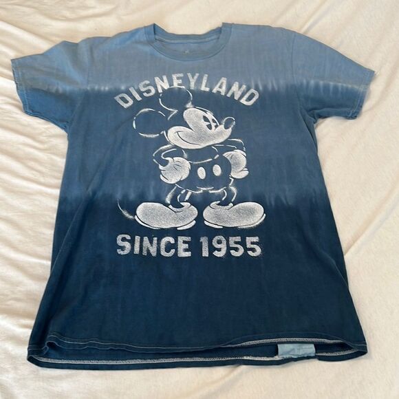 Disney Mickey Mouse woman’s sz M graduated shades of blue SS T-shirt EUC - Picture 2 of 6